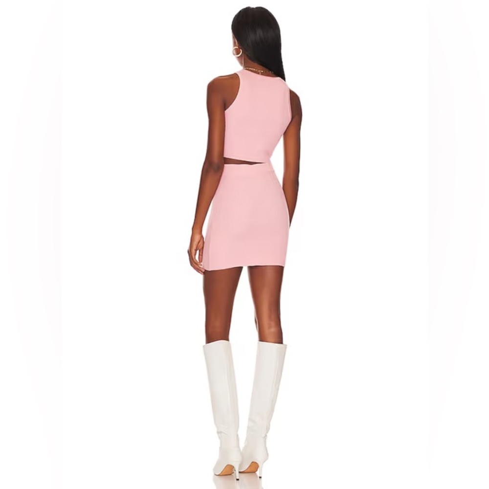 Revolve Pink Ribbed Set - Picture 2 of 3